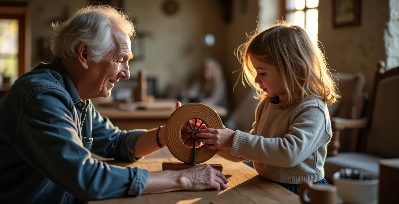 Échange intergénérationnel autour d'objets traditionnels bretons